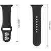 Tech-Protect pasek silikonowy do Apple Watch 8 / 9 / 10 / 11 / 12 / SE / Ultra 44/45/46/49 mm, czarny
