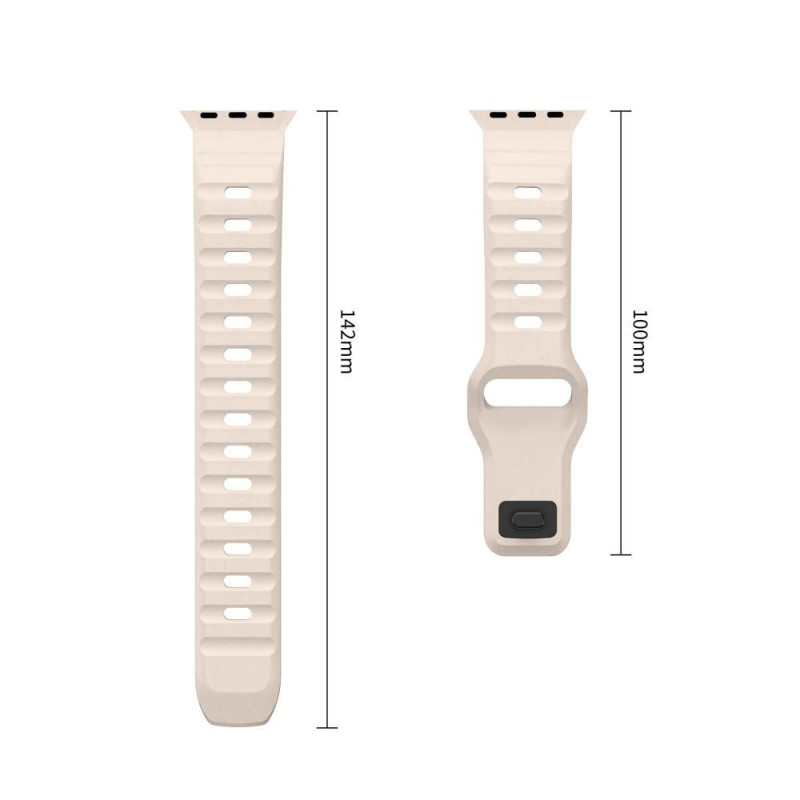 Tech-Protect Silicone Line Apple Watch 8 / 9 / 10 / 11 / 12 / SE / Ultra 44/45/46/49 mm pasek, Stone