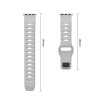 Tech-Protect Silicone Line Apple Watch 8 / 9 / 10 / 11 / 12 / SE / Ultra 44/45/46/49 mm pasek, Lunar Grey