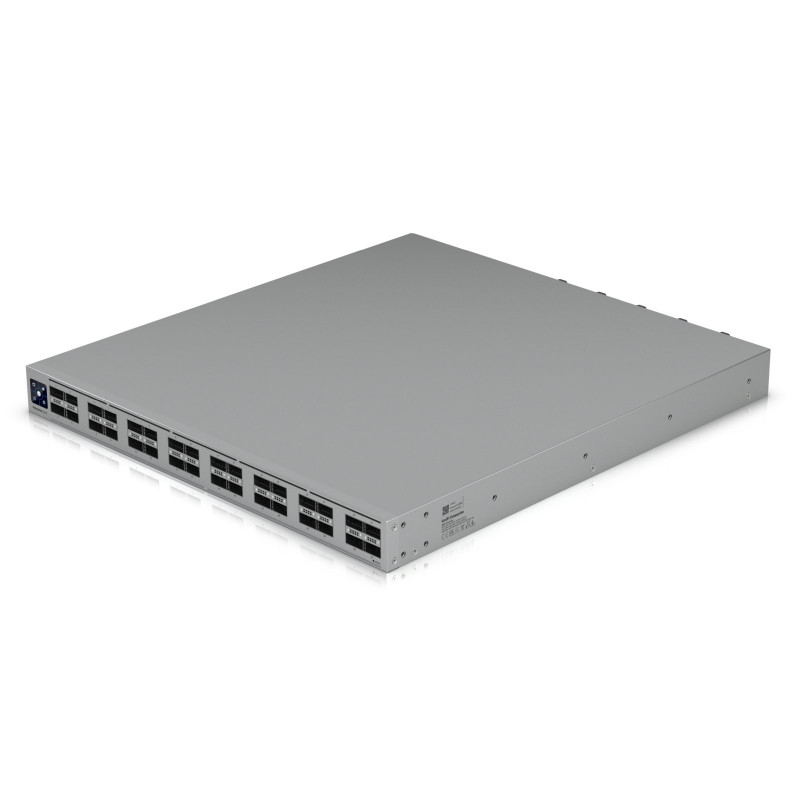 Ubiquiti UniFi Switch 32x QSFP28 100 Gbit, zarządzalny, do montażu w szafie rack 19", ekran dotykowy 1.3"