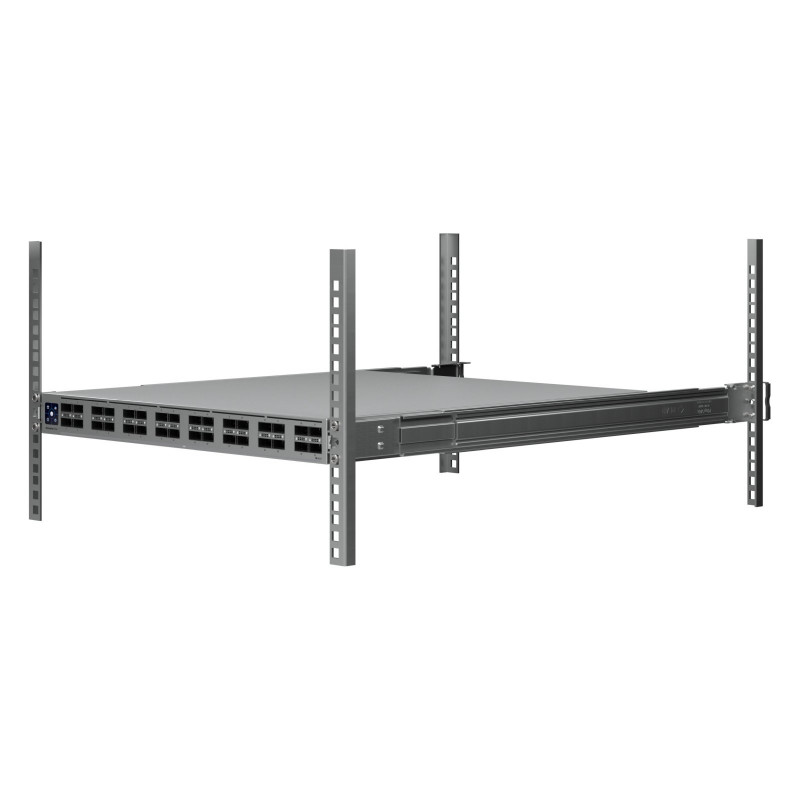 Ubiquiti UniFi Switch 32x QSFP28 100 Gbit, zarządzalny, do montażu w szafie rack 19", ekran dotykowy 1.3"