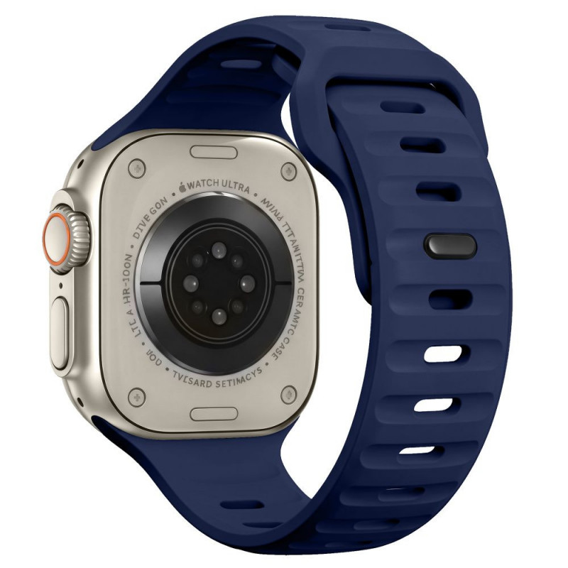 Tech-Protect Silicone Line Apple Watch 8 / 9 / 10 / 11 / 12 / SE / Ultra 44/45/46/49 mm pasek, Atlantic Blue