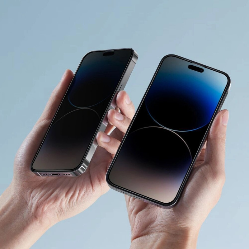 Tech-Protect Anti Spy Glass Pro+ szkło hartowane prywatyzujące do Apple iPhone 17e / 16e / 14 / 13 Pro / 13 (2 szt.), czarny