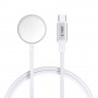 Tech-Protect MC02 UltraBoost magnetyczna ładowarka kabel USB-C 100 cm do Apple Watch, biały