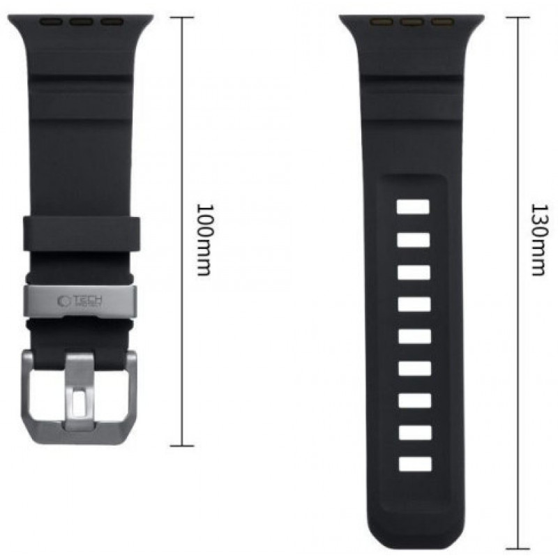Tech-Protect Motion Apple Watch 8 / 9 / 10 / 11 / 12 / SE / Ultra 44/45/46/49 mm pasek, czarny