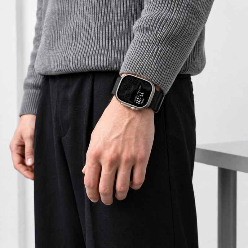 Tech-Protect Motion Apple Watch 8 / 9 / 10 / 11 / 12 / SE / Ultra 44/45/46/49 mm pasek, czarny