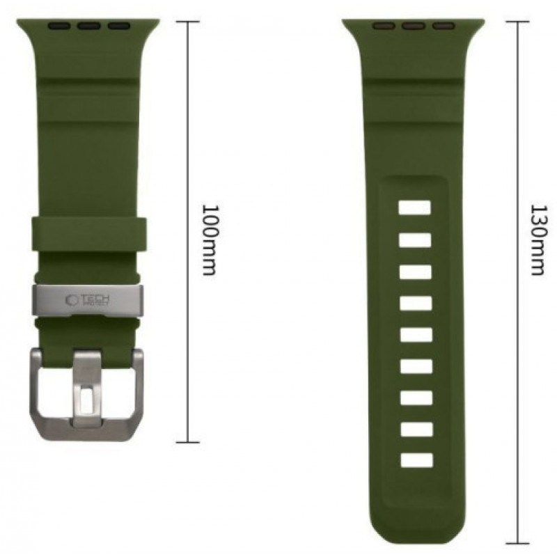 Tech-Protect Motion Apple Watch 8 / 9 / 10 / 11 / 12 / SE / Ultra 44/45/46/49 mm pasek, Tactical Green