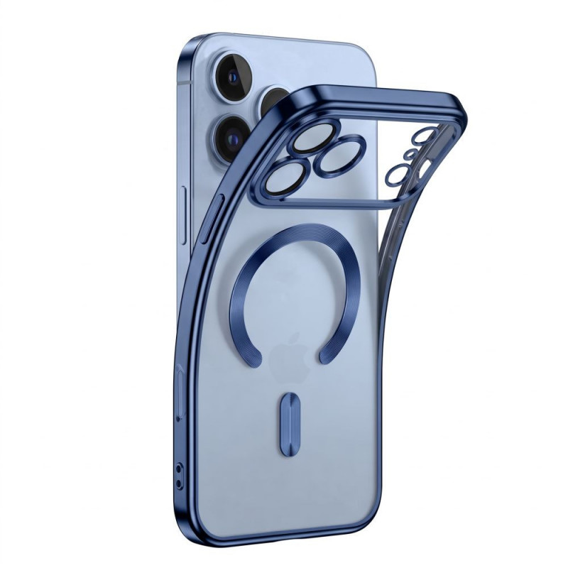 Tech-Protect Magflex MagSafe etui Apple iPhone 17 Pro / 18 Pro, Shiny Light Blue