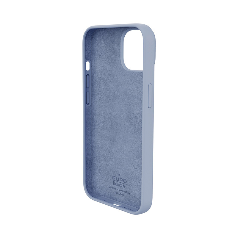 Puro ICON Antimicrobial Cover etui antybakteryjne dla Apple iPhone 14 Plus / 15 Plus, Sierra Blue