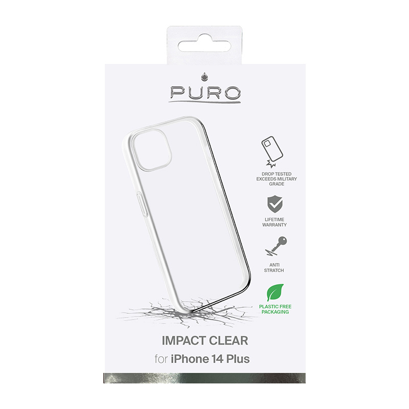 Etui Puro Impact Clear do Apple iPhone 14 Plus / 15 Plus, przezroczyste