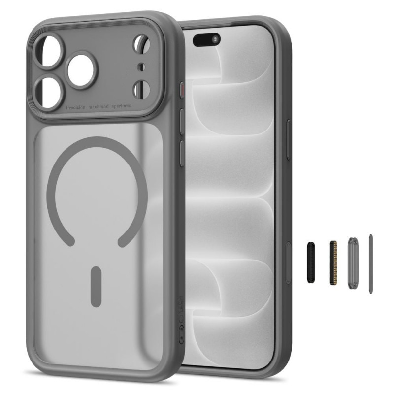 Etui Tech-Protect MagPeak MagSafe CC Apple iPhone 17 Pro Max / 18 Pro Max Case THP6113, Matte Titanium