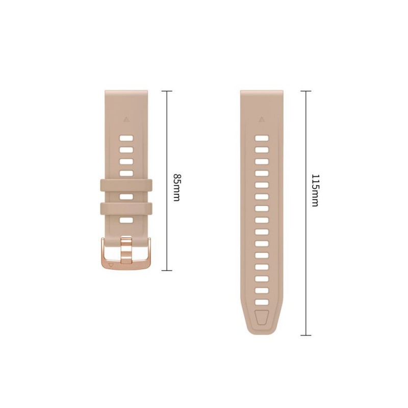Pasek do zegarka Tech-Protect Silicone do Garmin Fenix 5s / 5s Plus / 6s / 6s Pro / 7s / 8 / 9 / 9 Pro 43 mm, Walnut