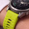 Tech-Protect Pasek do zegarka z silikonu do Garmin Fenix 5 / 6 / 6 Pro / 7 / 8 / 8 Pro / E / 9 / 9 Pro 47 mm, Volt Lime
