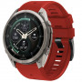 Pasek do zegarka Tech-Protect Silicone do Garmin Fenix 5 / 6 / 6 Pro / 7 / 8 / 8 Pro / E / 9 / 9 Pro 47 mm, Crimson Red