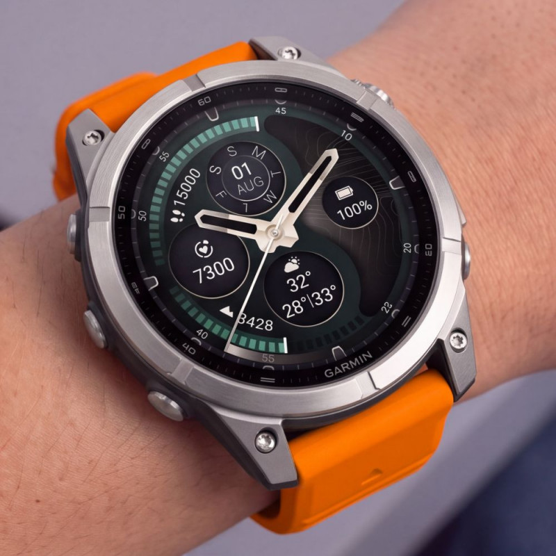 Tech-Protect Pasek do zegarka z silikonu do Garmin Fenix 5 / 6 / 6 Pro / 7 / 8 / 8 Pro / E / 9 / 9 Pro 47 mm, Signal Orange