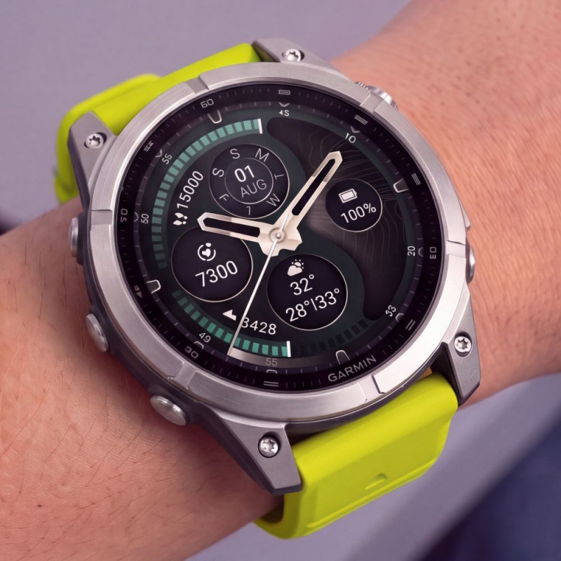 Tech-Protect Pasek do zegarka z silikonu do Garmin Fenix 5 / 6 / 6 Pro / 7 / 8 / 8 Pro / E / 9 / 9 Pro 51 mm, Volt Lime
