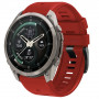 Pasek do zegarka Tech-Protect Silicone do Garmin Fenix 5 / 6 / 6 Pro / 7 / 8 / 8 Pro / E / 9 / 9 Pro 51 mm, Crimson Red