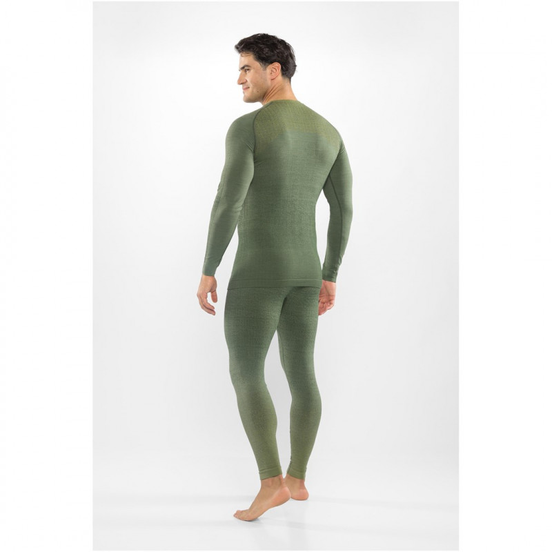Viking Altis Man Set zestaw bielizny termoaktywnej męskiej z merino, ciemnozielony, M
