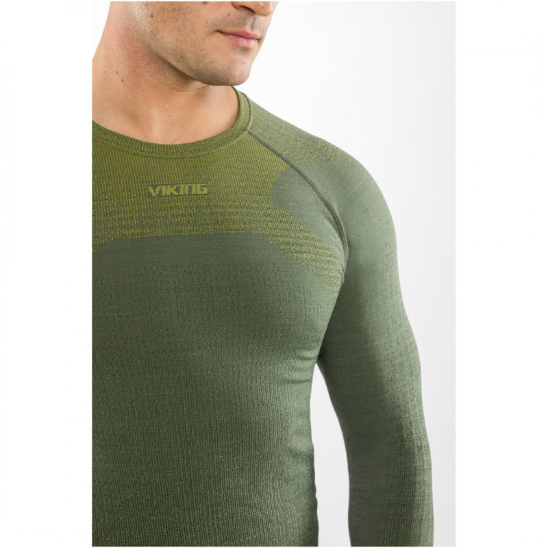 Viking Altis Man Set zestaw bielizny termoaktywnej męskiej z merino, ciemnozielony, M