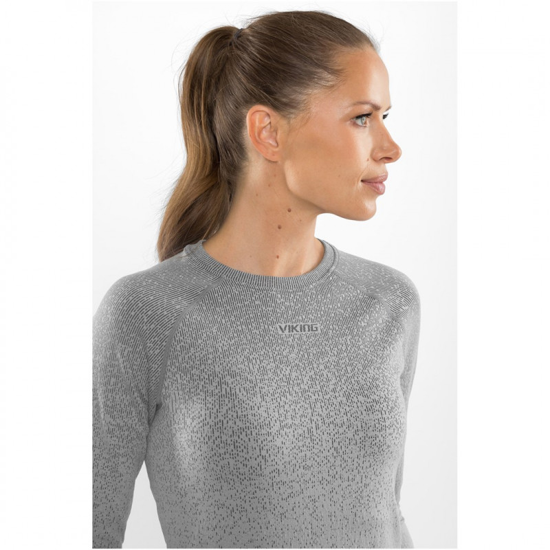 Viking Altis Lady Set damski zestaw bielizny termoaktywnej z merino, szary, M