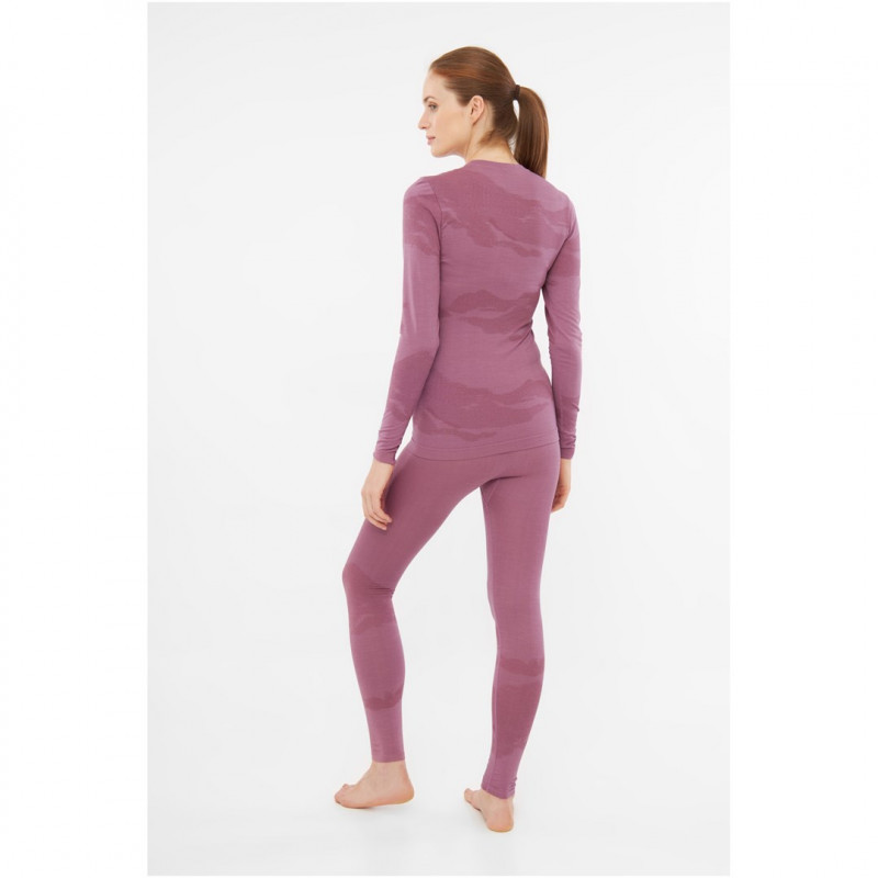 Viking Altis Lady Set damski zestaw bielizny termoaktywnej z merino, różowy, M