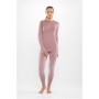Viking Altis Lady Set damski zestaw bielizny termoaktywnej merino, różowy, L