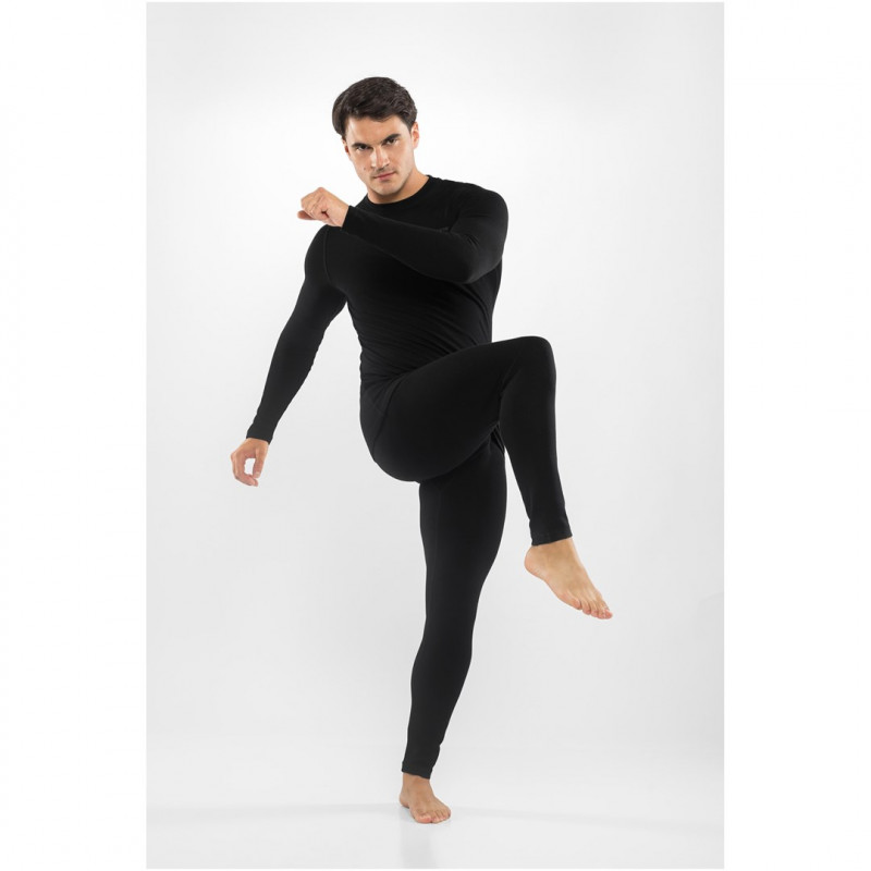 Viking Meriboo Man Set zestaw bielizny termoaktywnej męskiej z merino, czarny, M