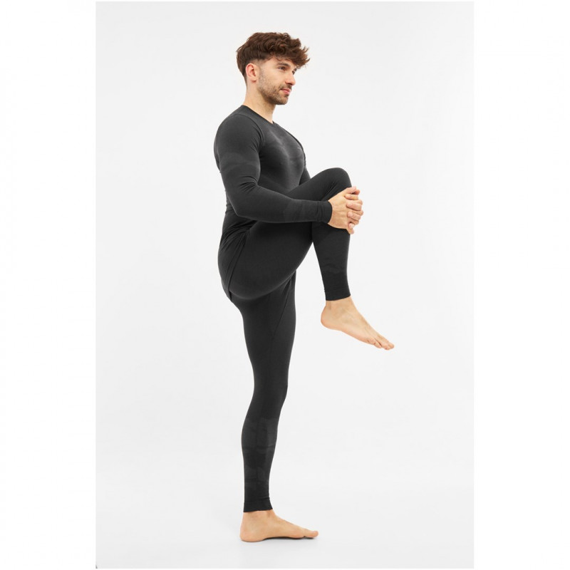 Viking Meriboo Man Set zestaw bielizny termoaktywnej męskiej z merino, czarny, XL
