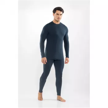 Viking Meriboo Man Set zestaw bielizny termoaktywnej męskiej z merino, granatowy, L