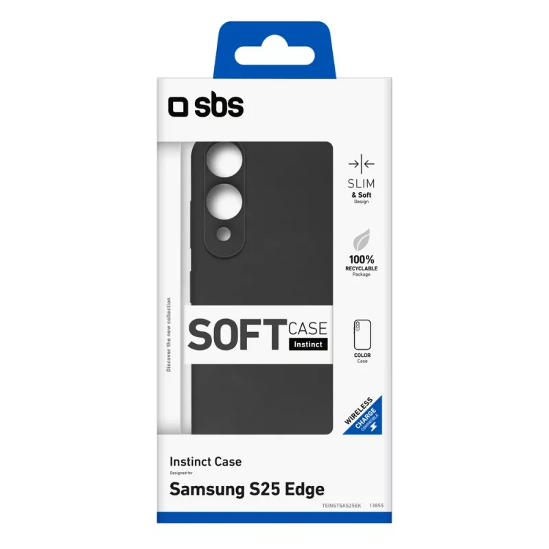 SBS Instinct etui do Samsung Galaxy S25 Edge, czarny