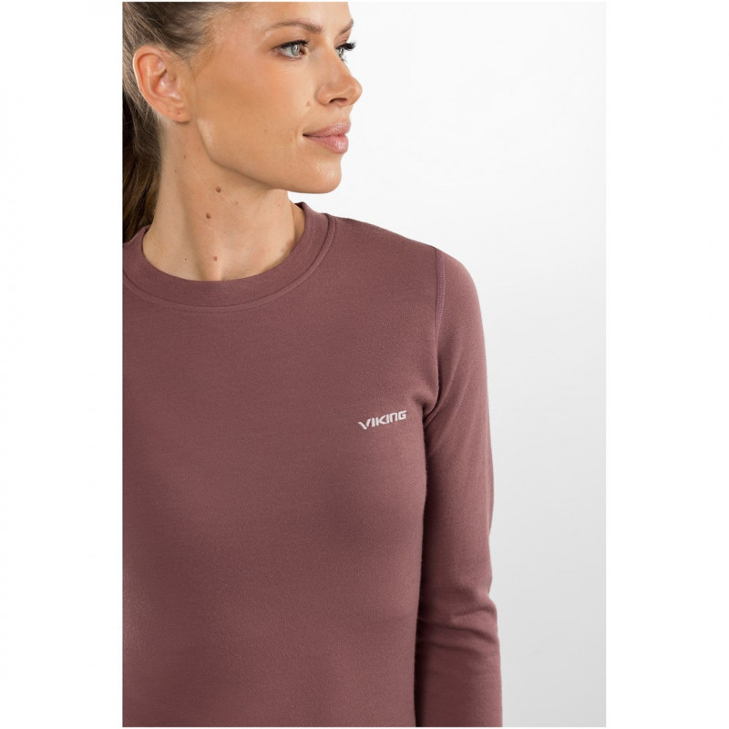 Viking Meriboo Lady Set Merino zestaw bielizny termoaktywnej damskiej, różowy, M
