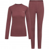 Viking Meriboo Lady Set Merino zestaw bielizny termoaktywnej damskiej, różowy, M