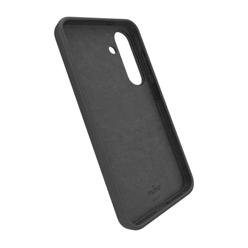 Puro Icon Silikonowe etui do Samsung Galaxy S25+, czarny