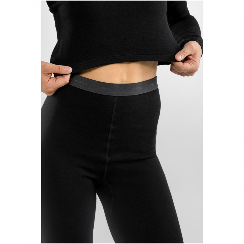 Viking Meriboo Lady Set Merino zestaw bielizny termoaktywnej damskiej, czarny, L