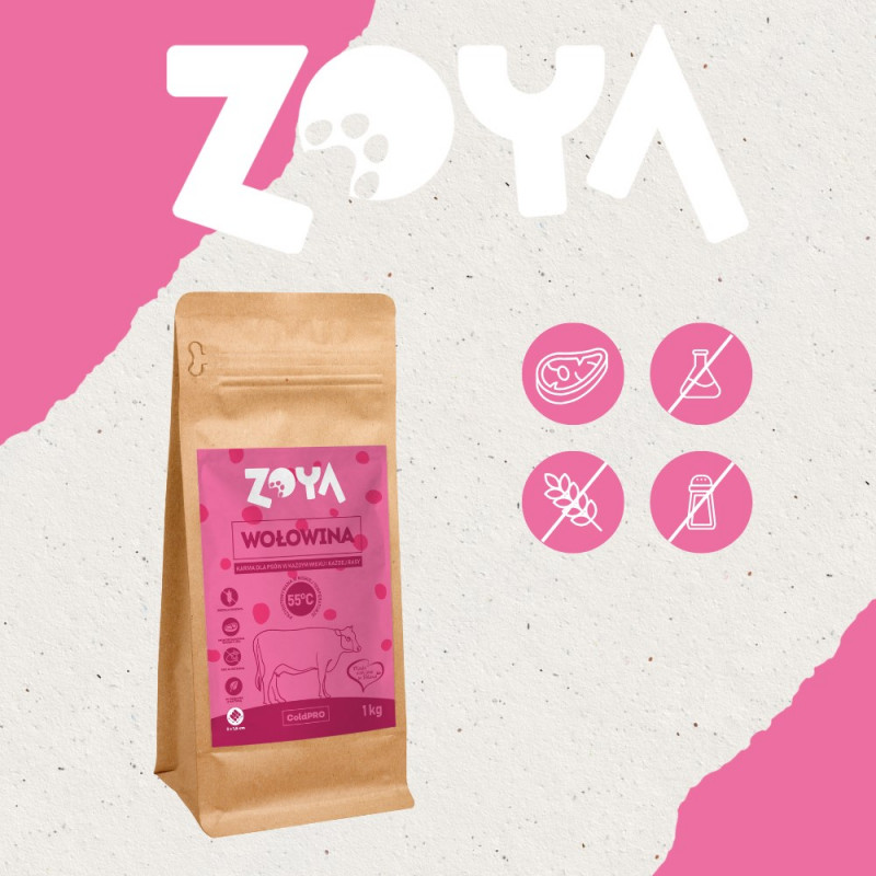 ZOYA ColdPRO Beef sucha karma dla psów, 1 kg