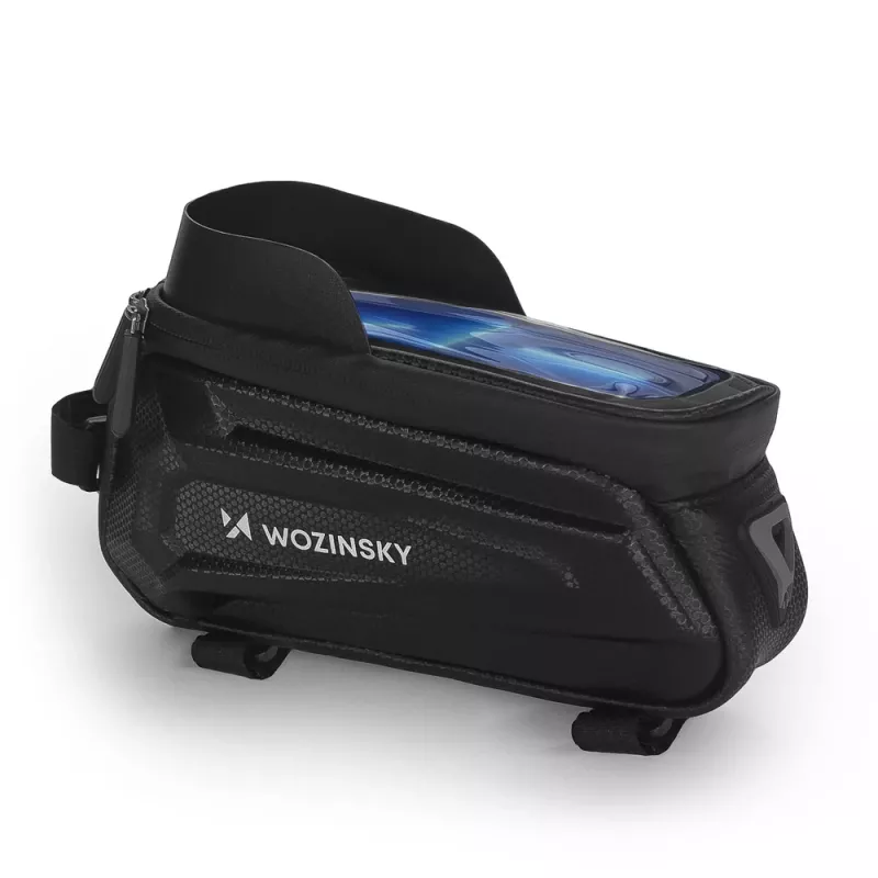 Torba na ramę roweru Wozinsky WBB28BK z etui na telefon, 1,7 l, czarna