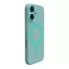Etui silikonowe MagSafe Puro Daylight do iPhone 16, zielone