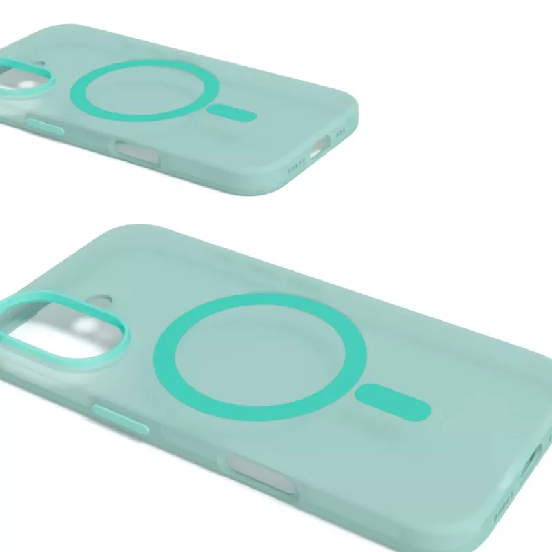 Etui silikonowe MagSafe Puro Daylight do iPhone 16, zielone