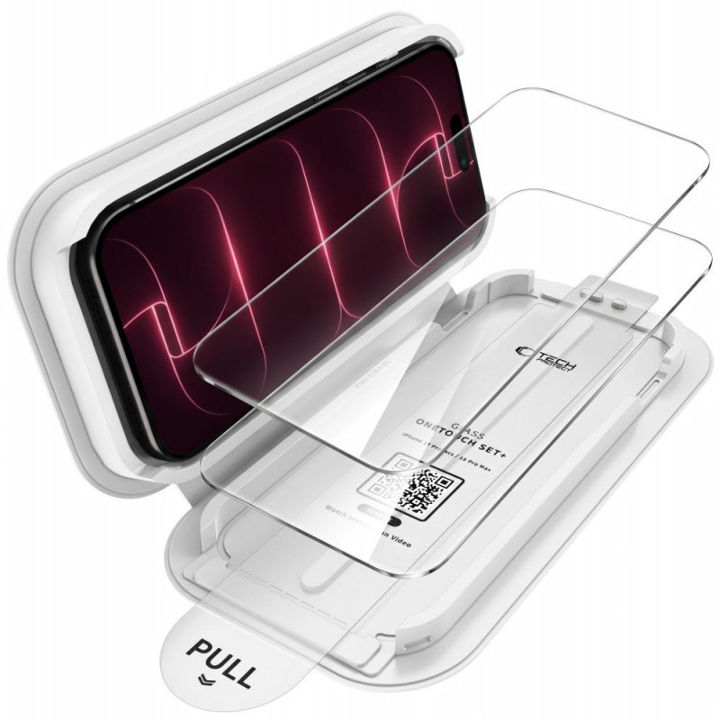 Tech-Protect OneTouch Set+ szkło hartowane do Apple iPhone 17 Pro Max / 18 Pro Max, przezroczyste (2 szt.)