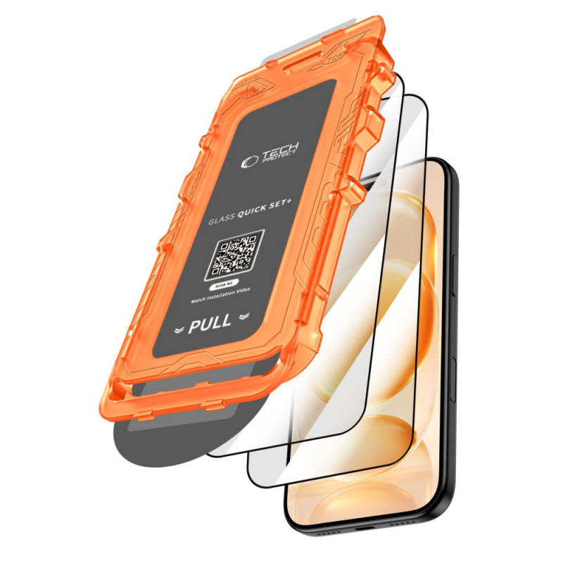 Tech-Protect Quick Set+ szkło hartowane do Apple iPhone 17 Pro / 18 Pro, czarny (2 szt.)
