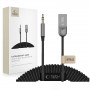 Tech-Protect Ultraboost AU04 adapter audio Bluetooth 6.0 z AUX 3,5 mm, szary