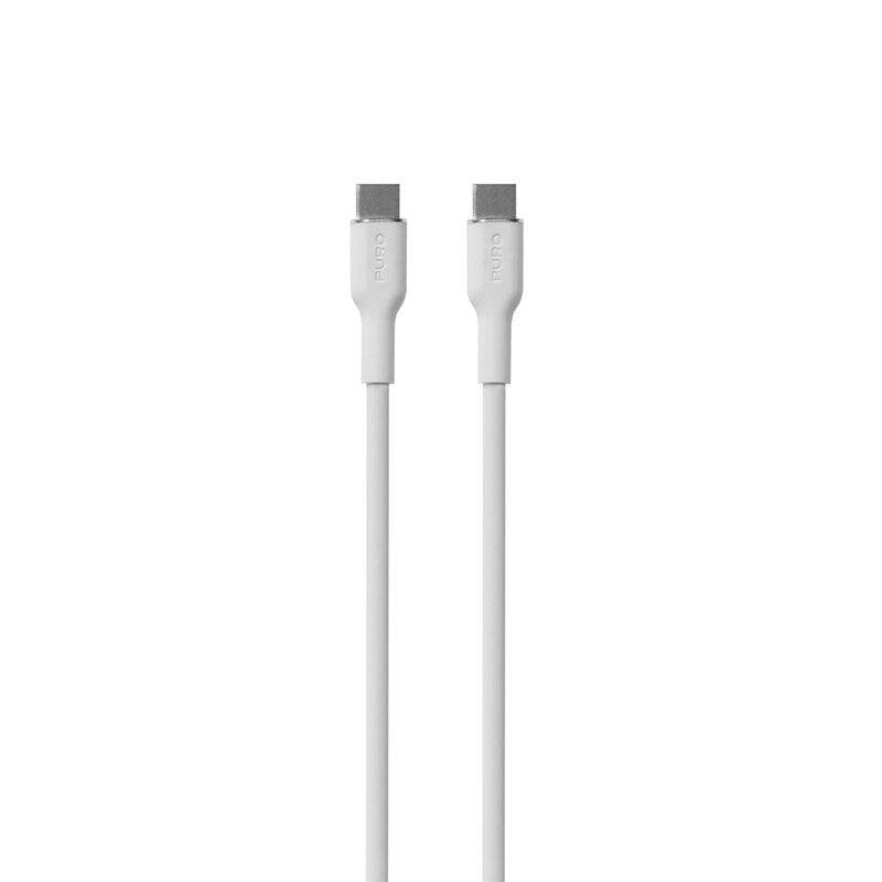 Puro ICON Soft kabel USB-C do USB-C PUR671, 1,5 m, biały
