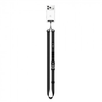 Tech-Protect C9S Rope Crossbody pasek do telefonu, czarny