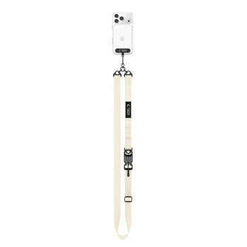Tech-Protect C9S Rope Crossbody pasek do telefonu na ramię, nylon, 91–140 cm, Desert Beige