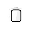 Tech-Protect Glass Flex+ szkło hybrydowe do Apple Watch 4 / 5 / 6 / SE 1 / 2 / 3 40 mm, czarny (2 szt.)
