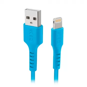 SBS TECABLEUSBIP589A kabel USB-A na Lightning, 1 m, niebieski