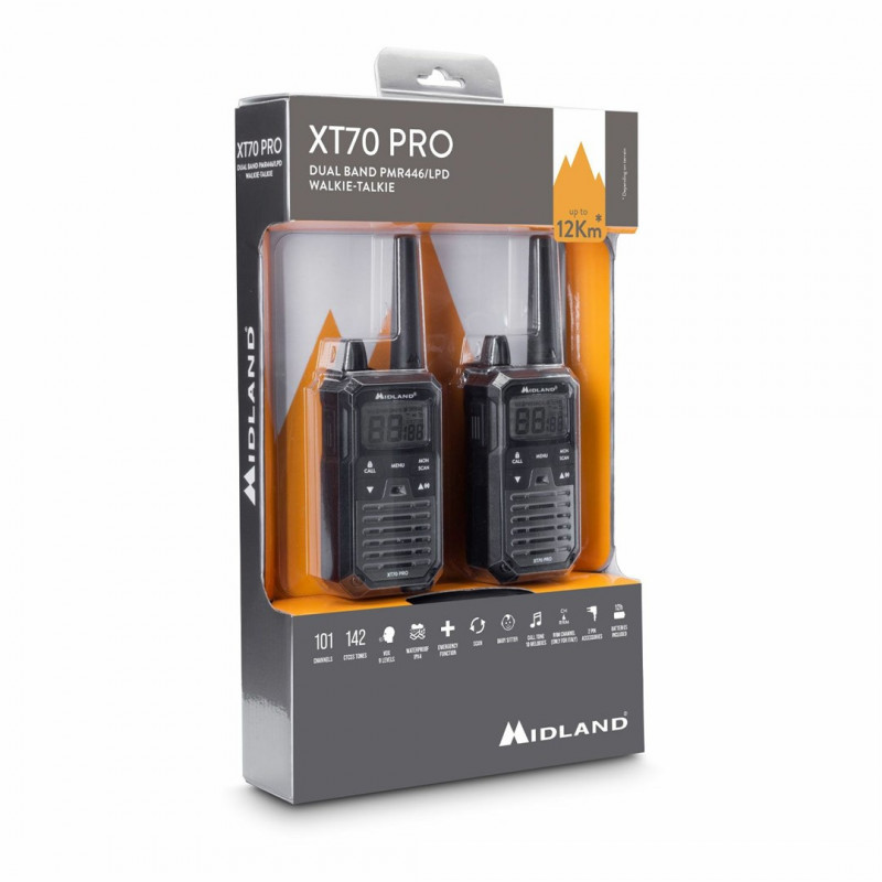 Midland XT70 Pro Duo krótkofalówka, czarna