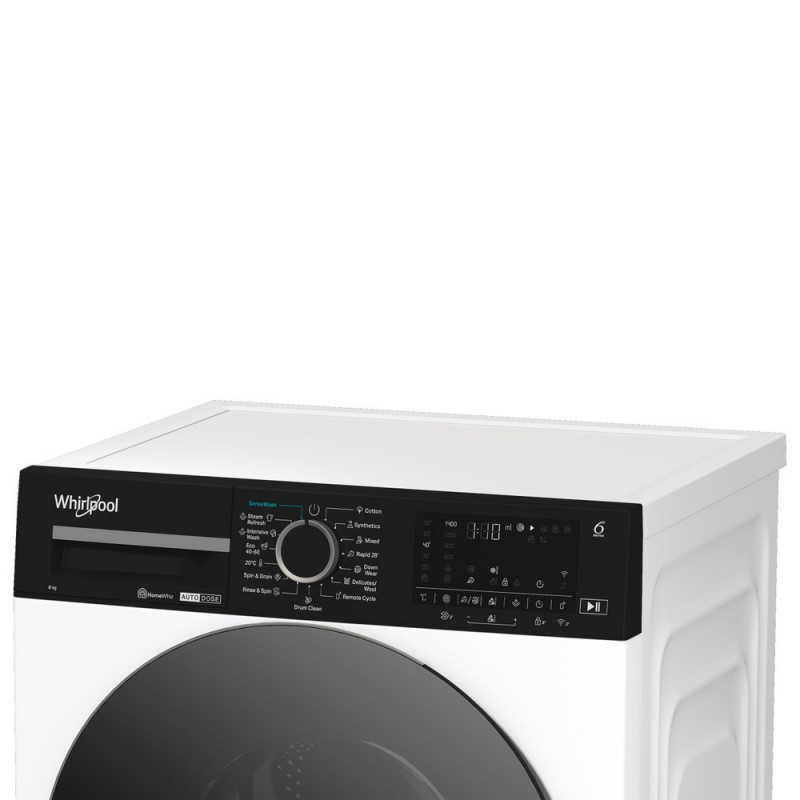 Whirlpool WPM 87W ADS EE Pralka ładowana od przodu, 8 kg, 1400 RPM, biała
