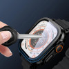 Tech-Protect Glass Ring szkło hartowane do Apple Watch Ultra 49 mm, srebrny i czarny (2 szt.)