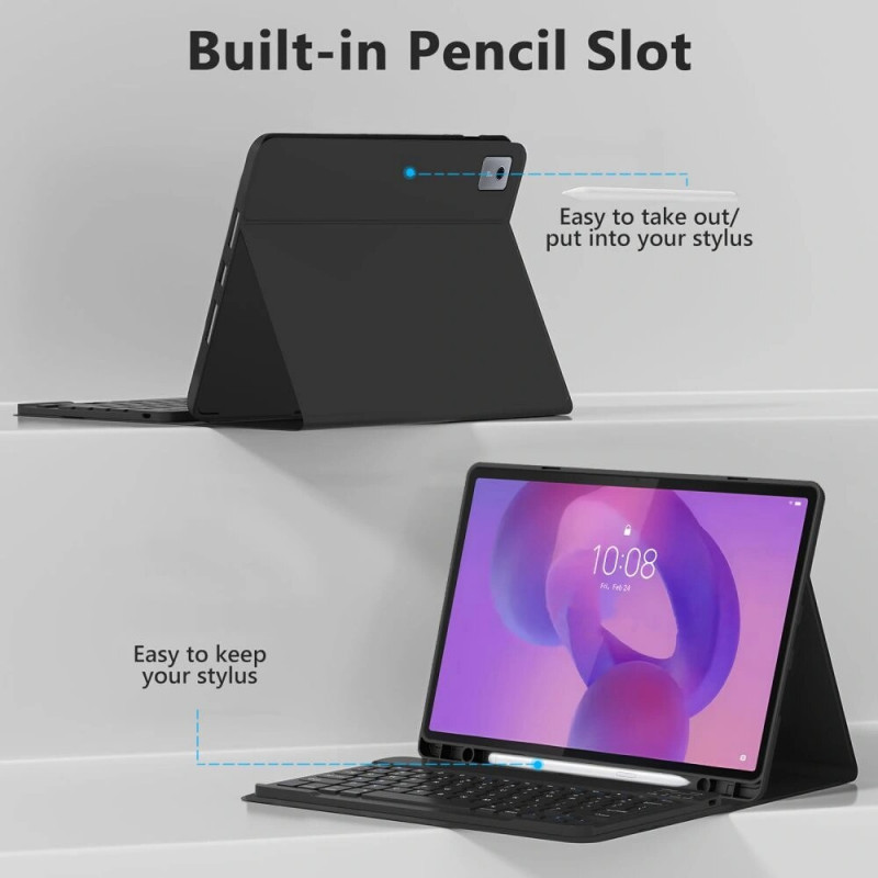 Tech-Protect SmartCase Pen + Keyboard do Lenovo Idea Tab Plus 12.1 (TB-361), czarny